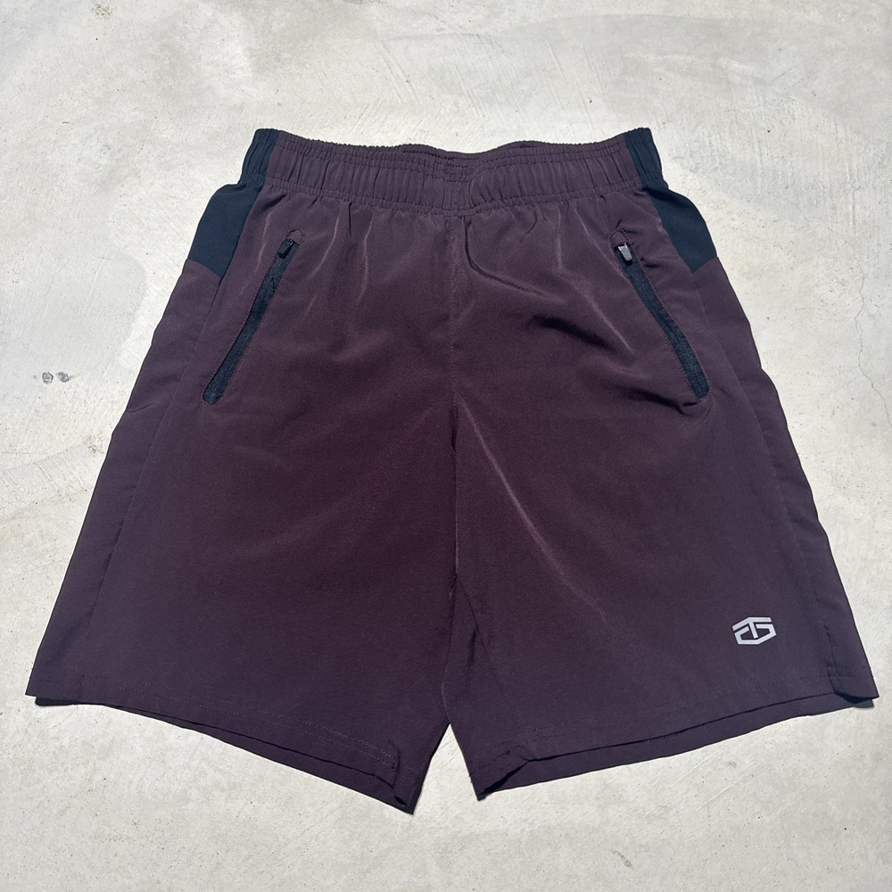 Tapout Shorts Men's SZ S Plum Purple Running Gym Training Workout MMA Pockets